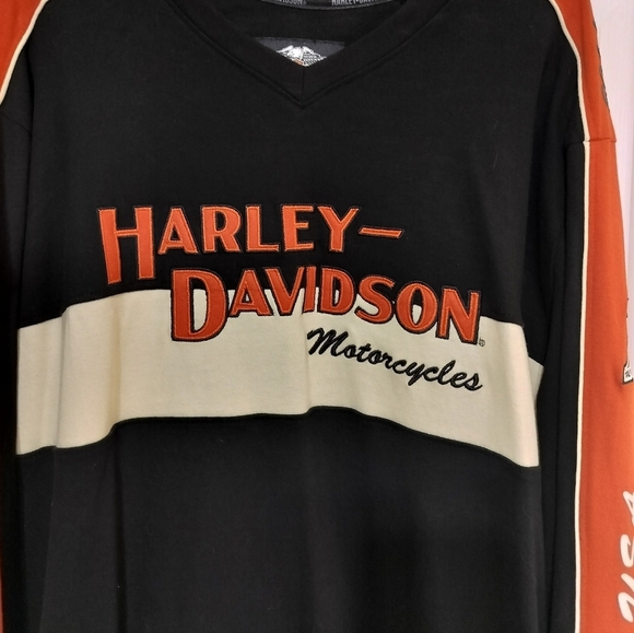 M332) RARE 2005 Harley Davidson Embroidery Long Sleeve Sweatshirt Size 2XL - Picture 9 of 10